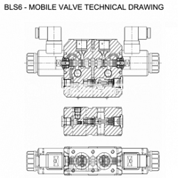 Многосекционный пропорциональный распределитель с функцией "load sensing" Bls6