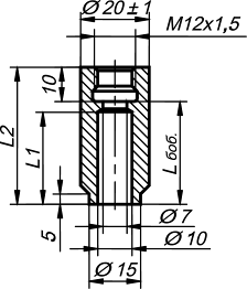 7.3.5. Бобышка прямая Бпт-05-м12х1,5-l